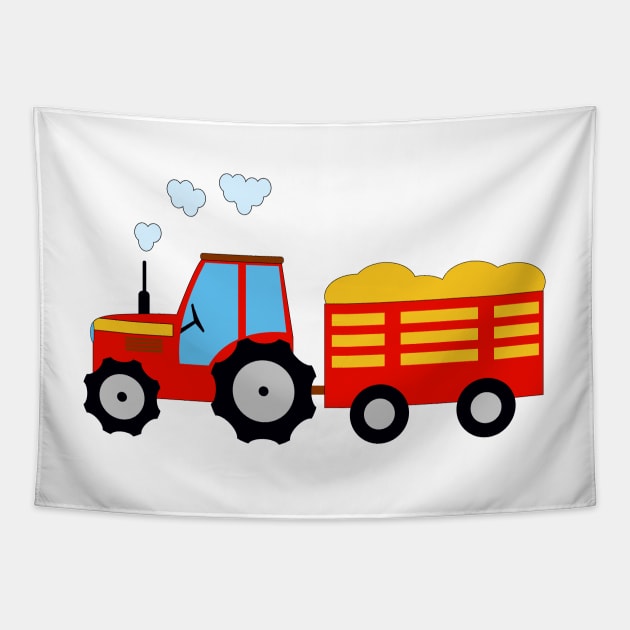tractor Tapestry by IDesign23