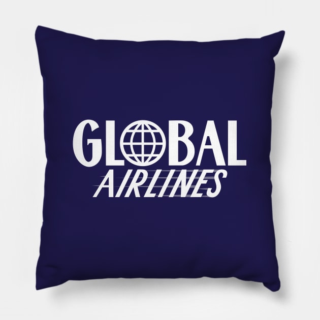 Global Airlines Pillow by jepegdesign