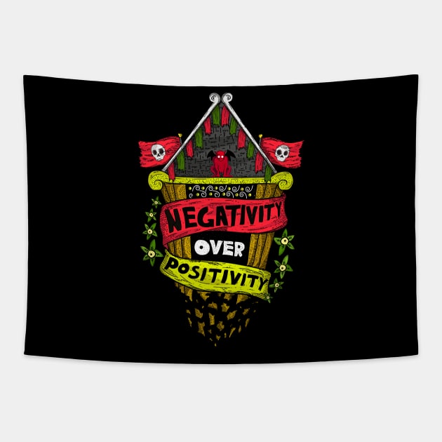 Negativity over Positivity Tapestry by Asky_Pratama