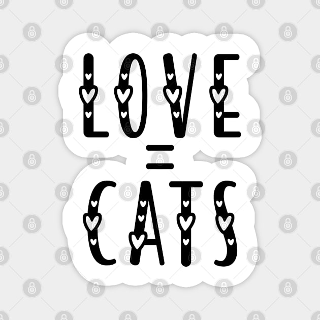 cat = love Magnet by mdr design