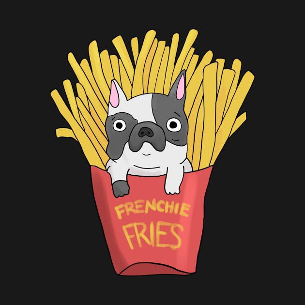 Frenchie Fries Funny French Bulldog Gift by Mesyo