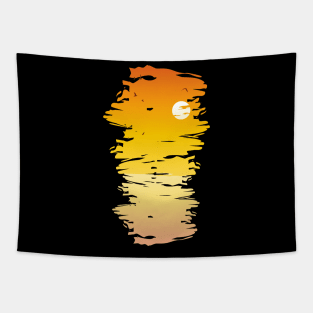 Sunset View Landscape Vacation Summer Birds Tapestry