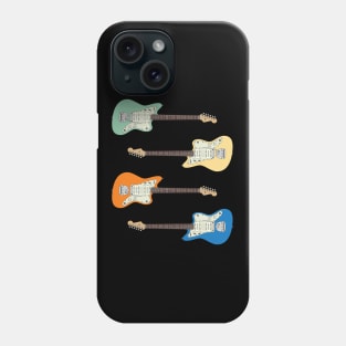 Offset Style Electric Guitar Colors Pack Phone Case