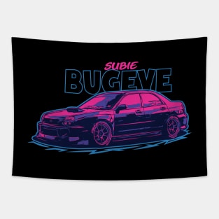 Subie Bugeye JDM Sport Car Tapestry