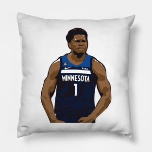 Anthony Edwards - basketball nba minnesota timberwolves minnesota timberwolves basketball playerkarl anthony towns sports ball basketball designs basketball lover basketball gift basketball fan gift idea basketball basketball basketball Pillow