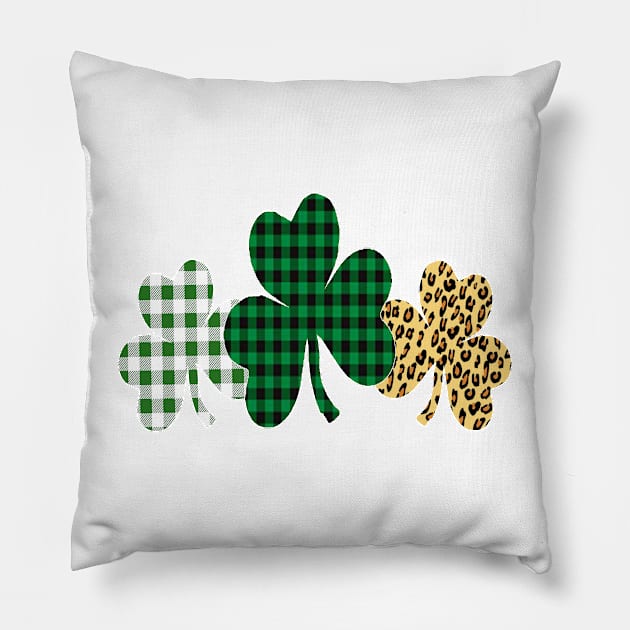 shamrock shamrock Pillow by Kaleidoart