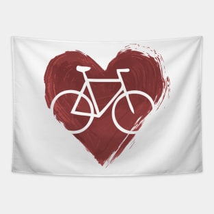 Cyclist's Heart Tapestry