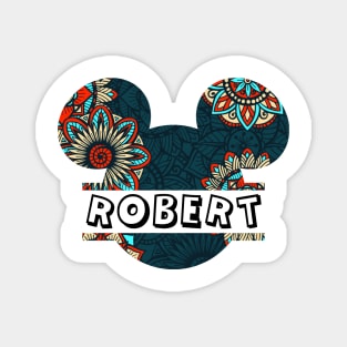 Robert Name With Seamless Pattern Magnet