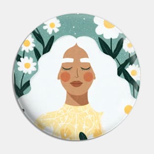 Serene Daisy Dreamer Pin