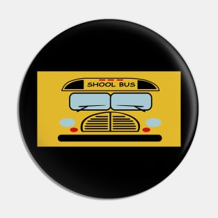 School Bus Face Mask Pin