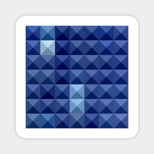 Cobalt Blue Abstract Low Polygon Background Magnet