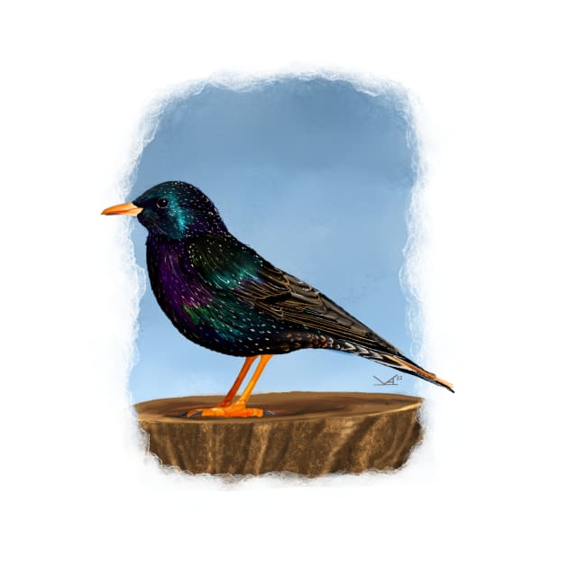 European Starling by FernheartDesign