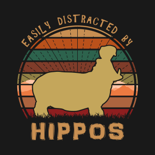 Easily Distracted By Hippos T-Shirt