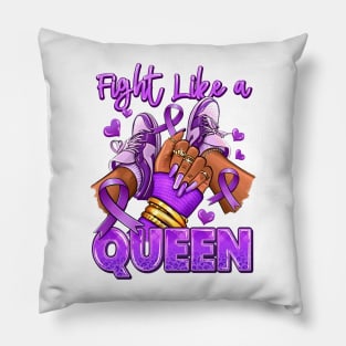 Lupus Awareness Afro Girl Sneakers, Lupus Cancer Awareness Pillow