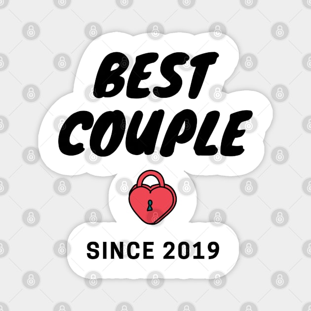 Best Couple since 2019 - matching couple valentines day gift Magnet by whatisonmymind