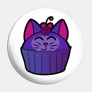 Catcake With Mouse-Cherry - Purple Pin