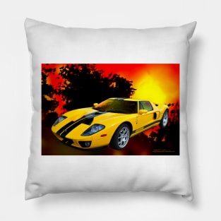 Yellow Ford GT Pillow