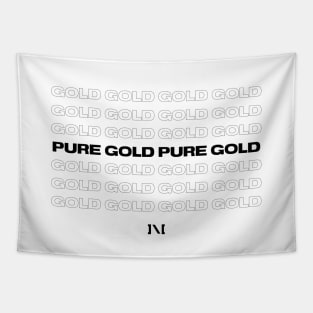 Pure Gold (Black Logo) Tapestry