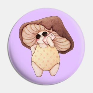 Beach Mushroom Pin