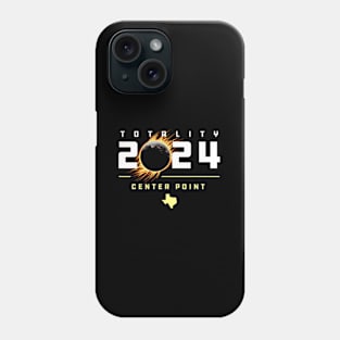 Center Point Texas 2024 Total Solar Eclipse Phone Case