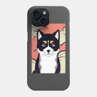 cool ukiyo-e Shiba inu Phone Case