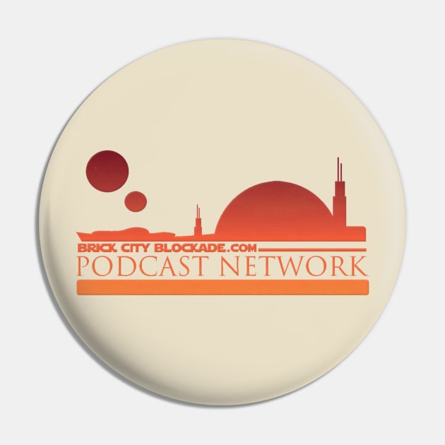 Brick City Blockade Podcast Network | Twin Sunset Pin by brickcityblockade