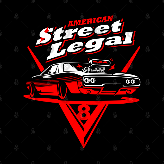 american muscle car street legal by celengan