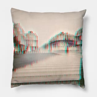 Glitchy Street Pillow