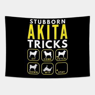 Stubborn Akita Tricks - Dog Training Tapestry