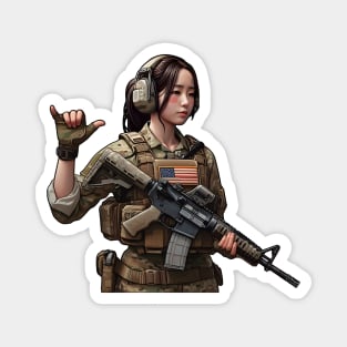 Tactical Girl Magnet