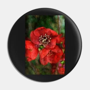 Japonica Blossoms Pin