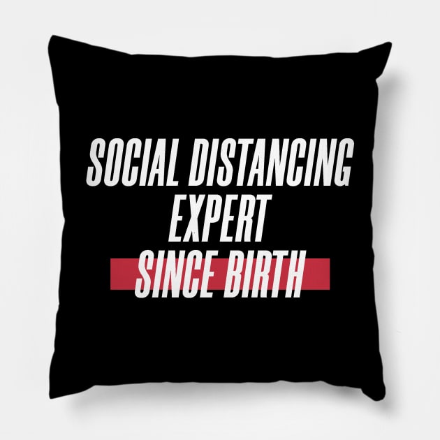 Social Distancing Expert Pillow by yayo99