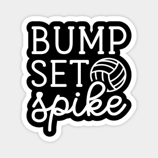 Bump Set Spike Volleyball Girls Boys Cute Funny Magnet