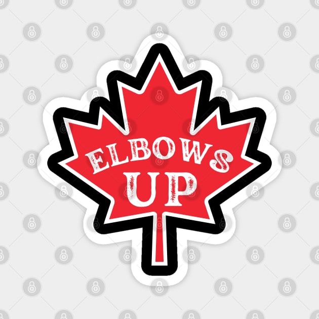Elbows-Up Magnet by Creatifly Graphic Tees