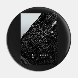 The Hague Netherlands City Map dark Pin