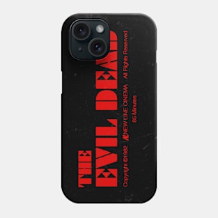 The Evil Dead VHS Label Phone Case