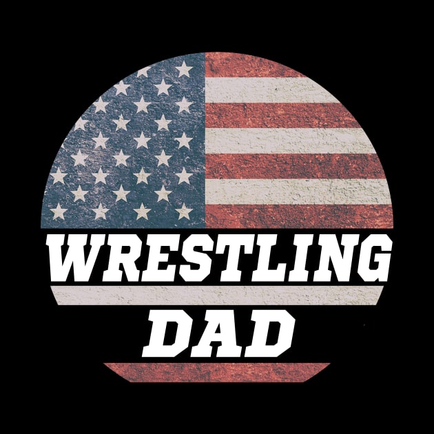 Wrestling Dad USA Flag by outrigger