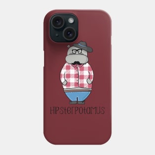 Hipsterpotamus- Funny Hippo Hipster gift Phone Case