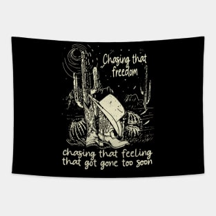 Chasing That Freedom, Chasing That Feeling That Got Gone Too Soon Cowboys Hats Tapestry