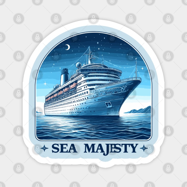 Cruise Ship Magnet by Vehicles-Art