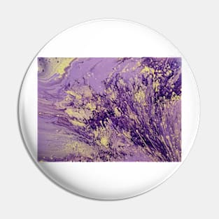 Purple and cream explosive blast Pin