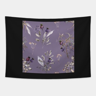 Vintage Floral in Lavender Tapestry