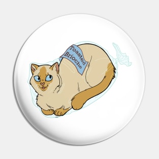 Catloaf: Toasted Brioche (Flame point Siamese) Pin