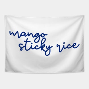 mango sticky rice - Thai blue - Flag color Tapestry