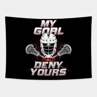 Lacrosse Goalie Goaltender Player Gift Tapestry