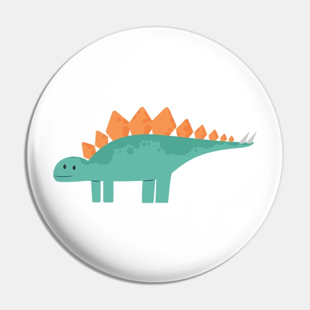 cute Dinosaur back to school Pin by Midoart