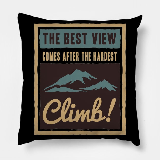 Climb Pillow by Dojaja