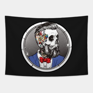 Skull Barber Tapestry