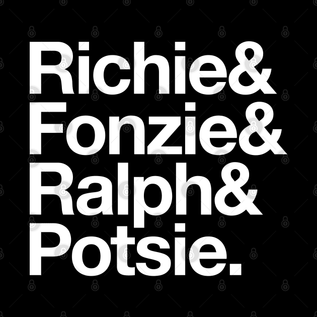 Richie & Fonzie & Ralph & Potsie. by BodinStreet