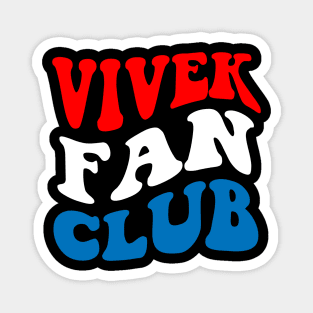 Vivek Fan Club Groovy American Flag Magnet